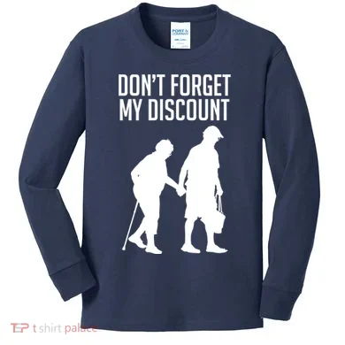 Don't Forget My Discount Kids Long Sleeve Shirt