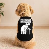 Don't Forget My Senior Citizen Discount Doggie Tank thumb 2