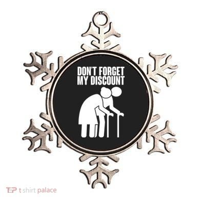 Don't Forget My Senior Citizen Discount Ornament