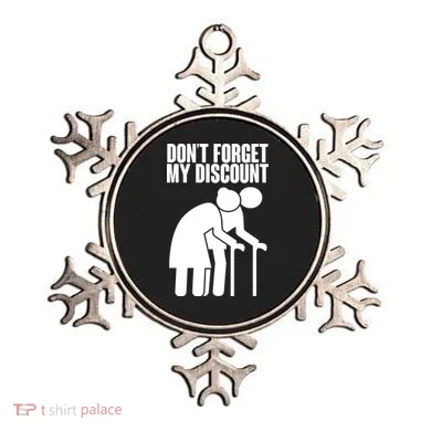 Don't Forget My Senior Citizen Discount Ornament