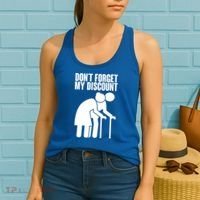 Don't Forget My Senior Citizen Discount Women's Tank Top thumb 2