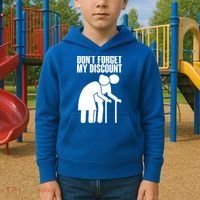 Don't Forget My Senior Citizen Discount Kids Hoodie thumb 2