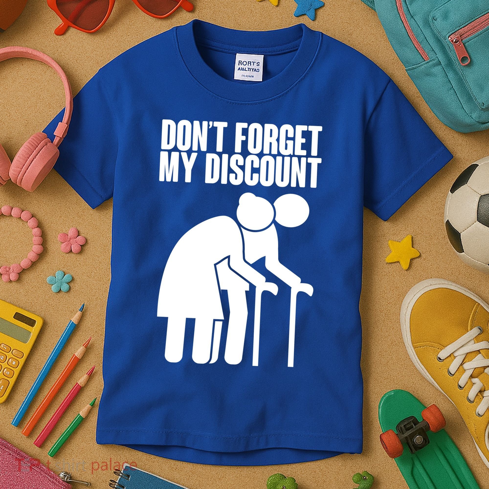 Don't Forget My Senior Citizen Discount Kids T-Shirt