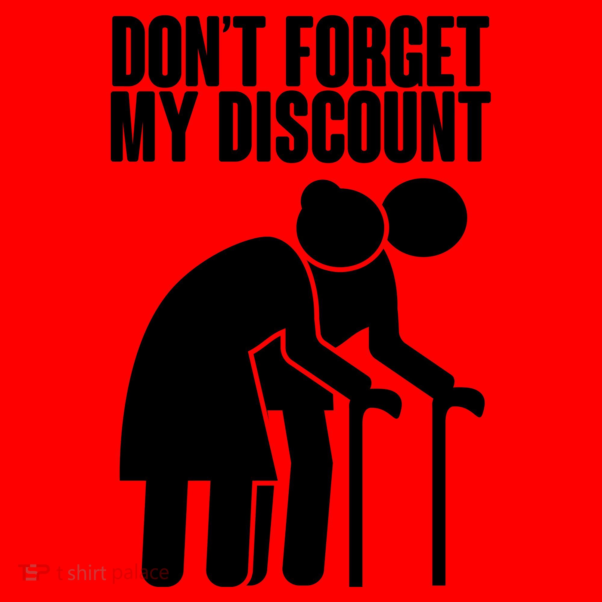 Don't Forget My Senior Citizen Discount Santa Hat
