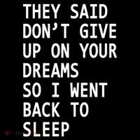 Don't Give Up On Your Dreams Back To Sleep Ornament thumb 1