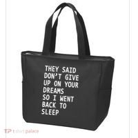 Don't Give Up On Your Dreams Back To Sleep Tote Bag thumb 3