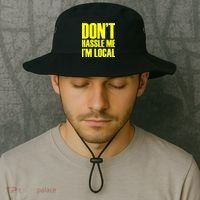 Don't Hassle Me I'm Local Funny Spring Break Beach Surfing Bucket Hat thumb 2