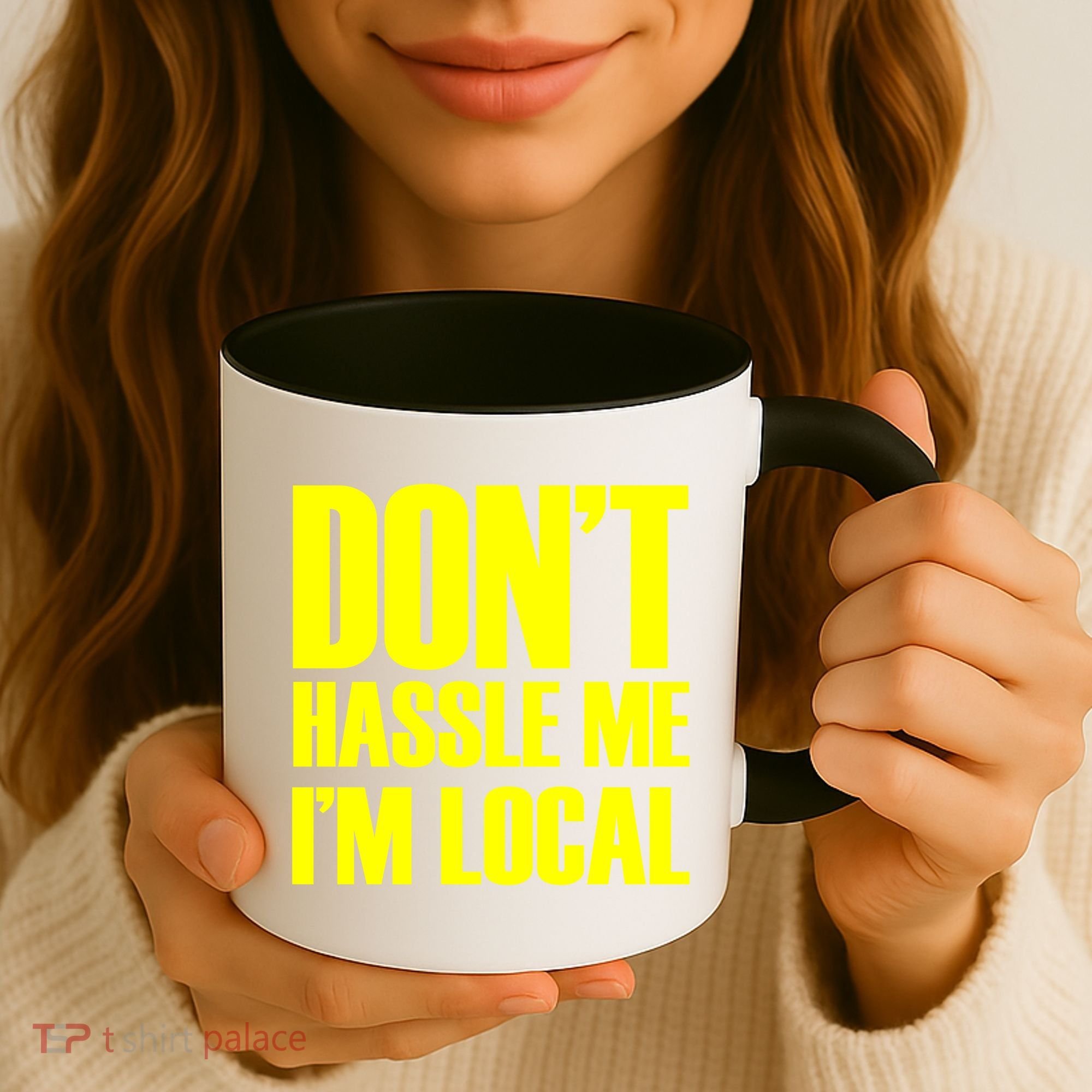 Don't Hassle Me I'm Local Funny Spring Break Beach Surfing Coffee Mug