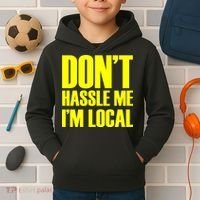 Don't Hassle Me I'm Local Funny Spring Break Beach Surfing Kids Hoodie thumb 2