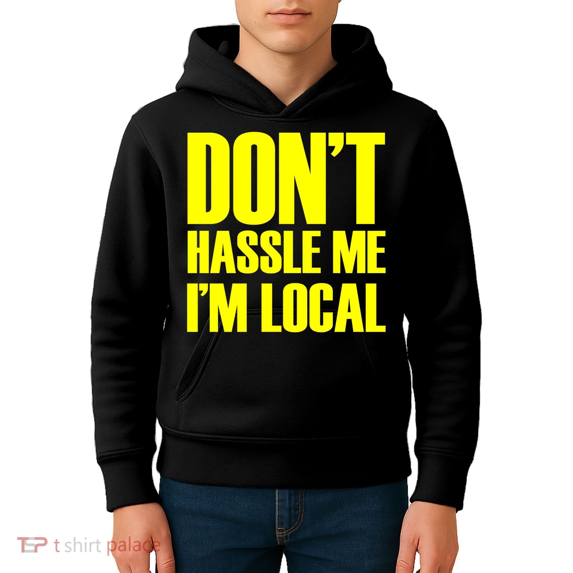 Don't Hassle Me I'm Local Funny Spring Break Beach Surfing Kids Hoodie
