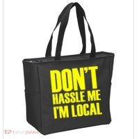 Don't Hassle Me I'm Local Funny Spring Break Beach Surfing Tote Bag thumb 2