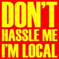 Don't Hassle Me I'm Local Funny Spring Break Beach Surfing Santa Hat thumb 1