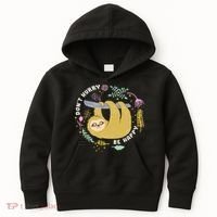 Don't Hurry Be Happy Funny Sloth Kids Hoodie thumb 0