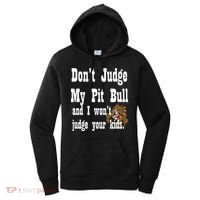 Don't Judge My Pit Bull Women's Hoodie thumb 0