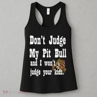 Don't Judge My Pit Bull Women's Tank Top thumb 3