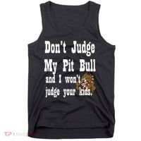 Don't Judge My Pit Bull Tank Top thumb 0