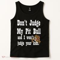 Don't Judge My Pit Bull Tank Top thumb 2