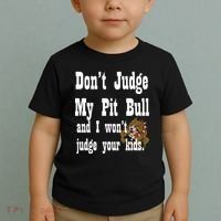 Don't Judge My Pit Bull Toddler T-Shirt thumb 2
