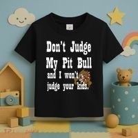 Don't Judge My Pit Bull Toddler T-Shirt thumb 3