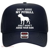 Don't Judge My Pitbull I Won't Judge Your Kids Hat thumb 0