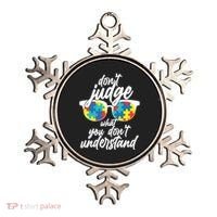 Don't Judge What You Don't Understand Autism Awareness Ornament thumb 0
