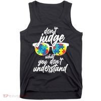 Don't Judge What You Don't Understand Autism Awareness Tank Top thumb 0