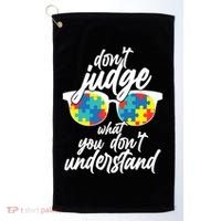 Don't Judge What You Don't Understand Autism Awareness Golf Towel thumb 0