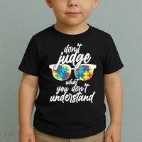Don't Judge What You Don't Understand Autism Awareness Toddler T-Shirt thumb 2