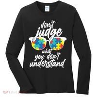 Don't Judge What You Don't Understand Autism Awareness Women's Long Sleeve Shirt thumb 0