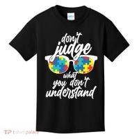 Don't Judge What You Don't Understand Autism Awareness Kids T-Shirt thumb 0