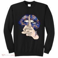 Don't Judge What You Don't Understand Autism Awareness Lip Sweatshirt thumb 0
