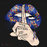 Don't Judge What You Don't Understand Autism Awareness Lip T-Shirt thumb 7