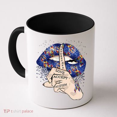Don't Judge What You Don't Understand Autism Awareness Lip Coffee Mug