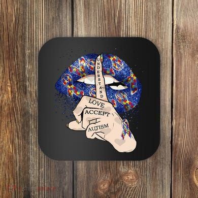 Don't Judge What You Don't Understand Autism Awareness Lip Coaster