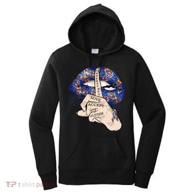 Don't Judge What You Don't Understand Autism Awareness Lip Women's Hoodie