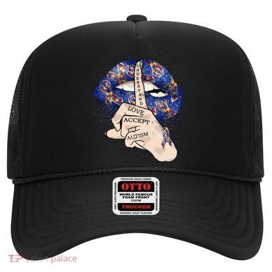 Don't Judge What You Don't Understand Autism Awareness Lip Hat