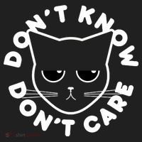 Don't Know Don't Care Funny Cat Women's Sweatshirt thumb 2