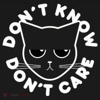 Don't Know Don't Care Funny Cat Bucket Hat thumb 4