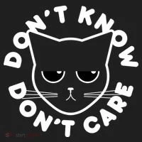 Don't Know Don't Care Funny Cat Beanie thumb 2