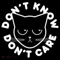 Don't Know Don't Care Funny Cat Women's Hoodie thumb 2