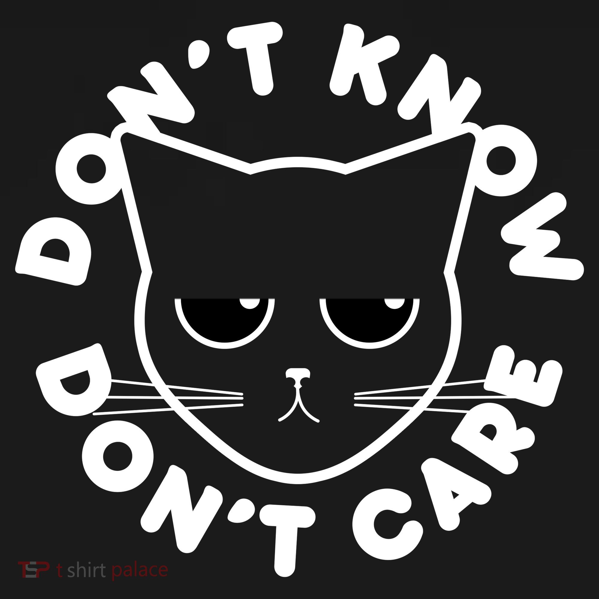 Don't Know Don't Care Funny Cat Toddler Hoodie