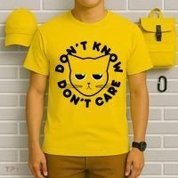 Don't Know Don't Care Funny Cat T-Shirt thumb 6