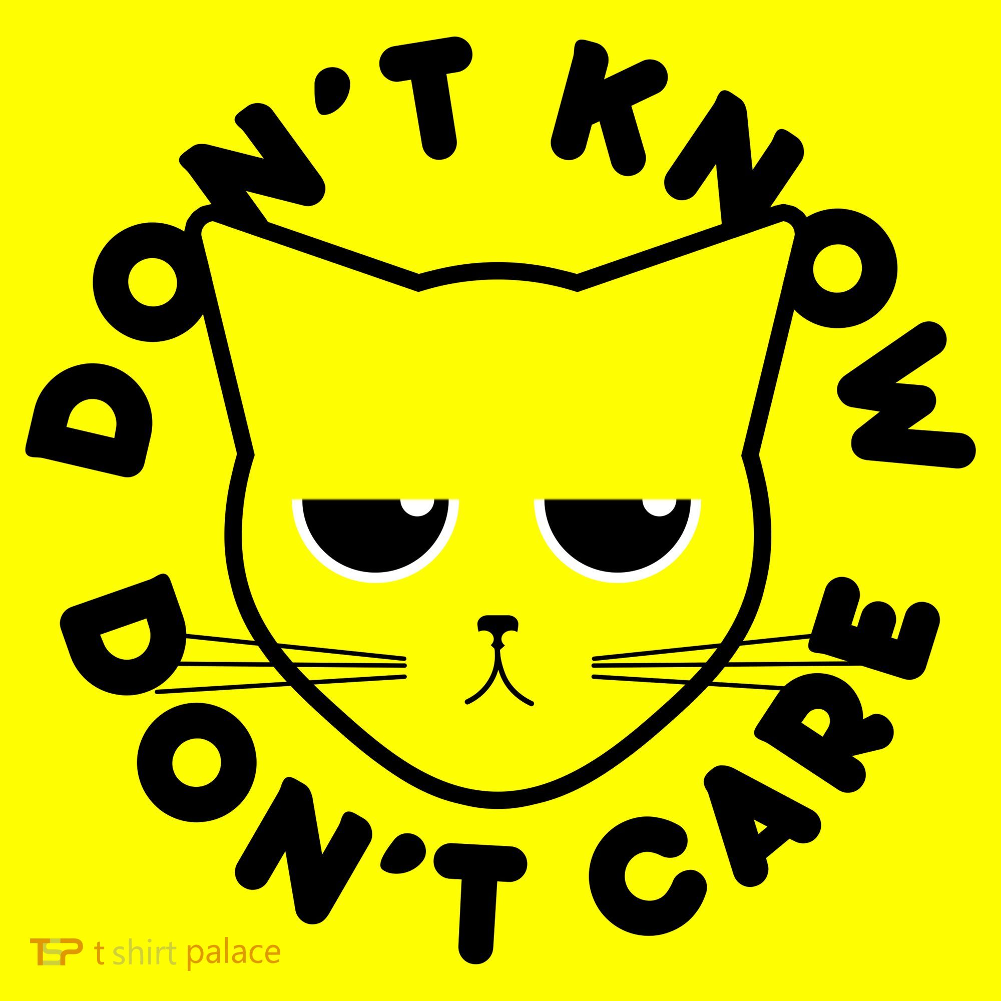 Don't Know Don't Care Funny Cat Baby Bodysuit