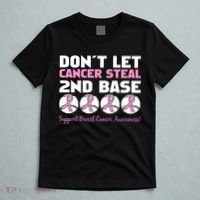 Don't Let Breast Cancer Steal Second 2nd Base T-Shirt thumb 5