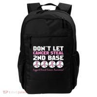 Don't Let Breast Cancer Steal Second 2nd Base Backpack thumb 0