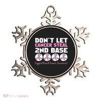 Don't Let Breast Cancer Steal Second 2nd Base Ornament thumb 0