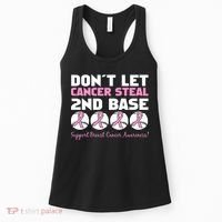 Don't Let Breast Cancer Steal Second 2nd Base Women's Tank Top thumb 0