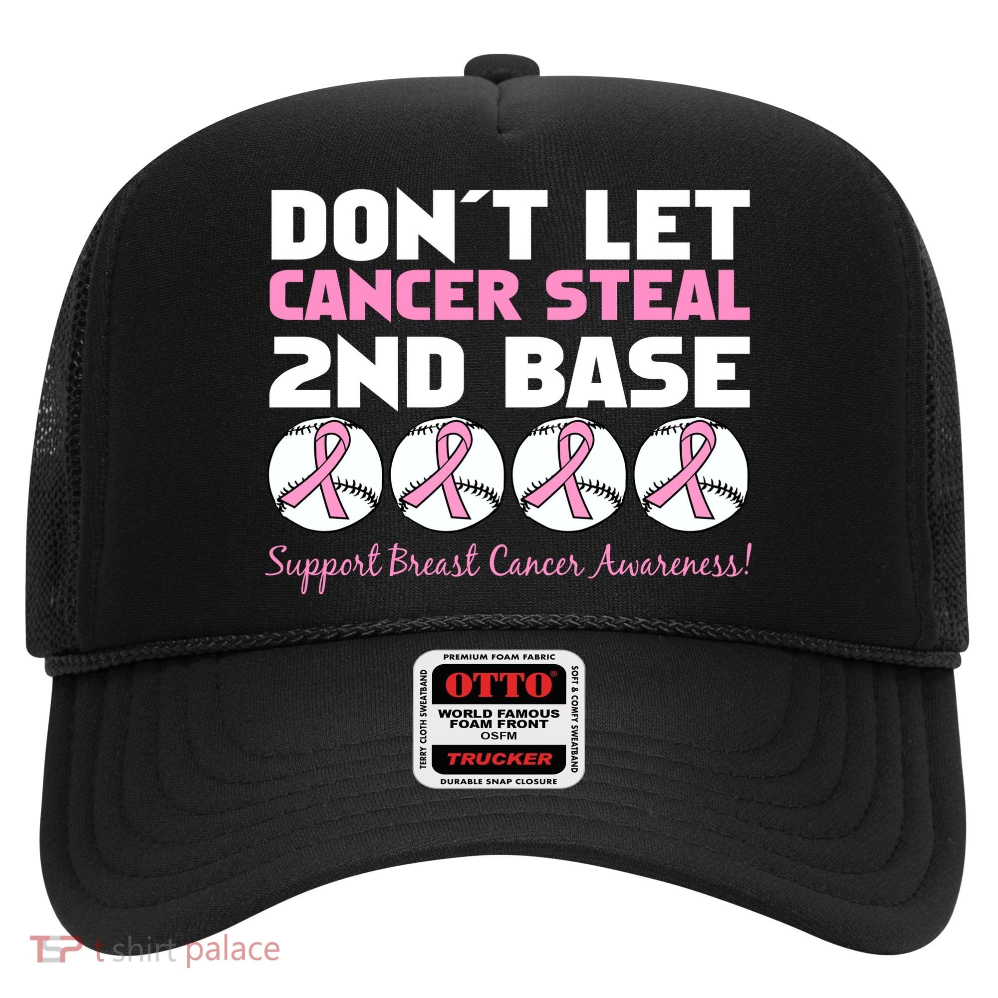 Don't Let Breast Cancer Steal Second 2nd Base Hat