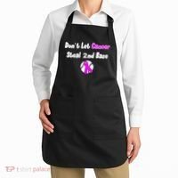 Don't Let Cancer Steal Second Base Apron thumb 2
