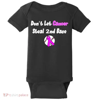Don't Let Cancer Steal Second Base Baby Bodysuit